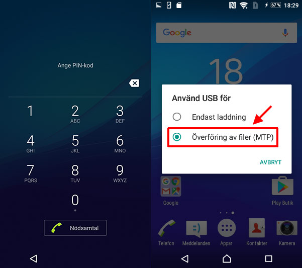 Föra över Android Till Android