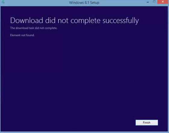 Win 8 - Error