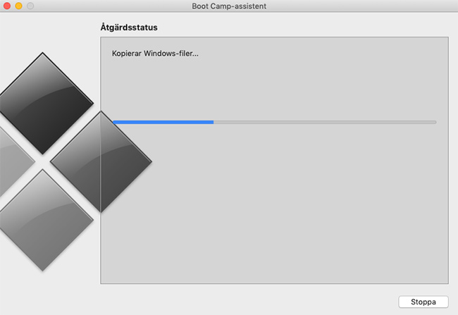 Bootcamp - Kopierar Windows-filer - Mac