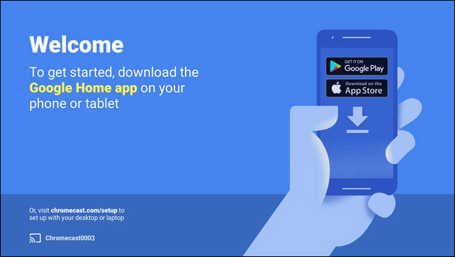 Chromecast - Welcome to get startet download - Ladda ner appen