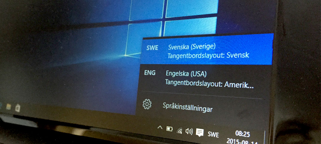 Titelbild - Ändra språk i Windows 10