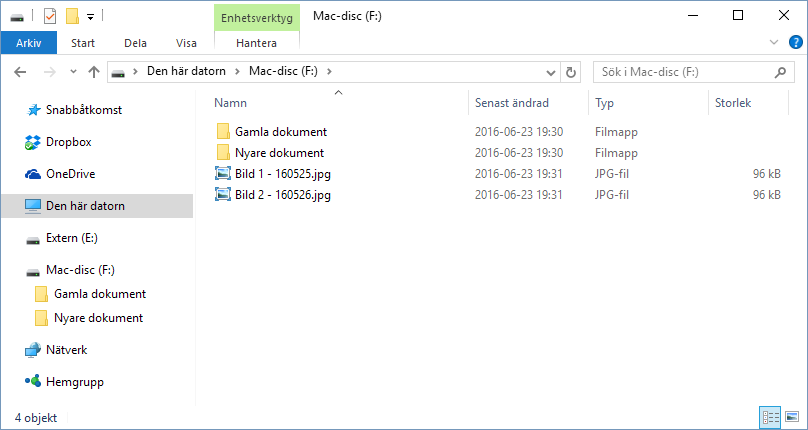 Paragon HFS-plus - Se Mac-hårddisk i Windows - Filer