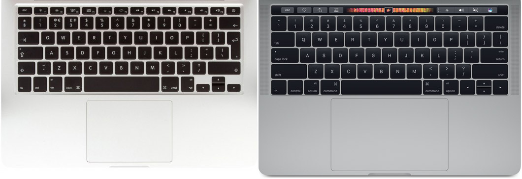 MacBook Pro 2015 - MacBook Pro 2016 - Tangentbord - Trackpad - Tryckplatta