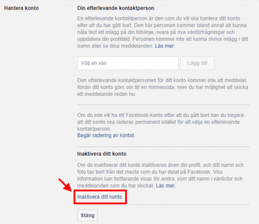 Ta Bort Gammalt Facebook Konto