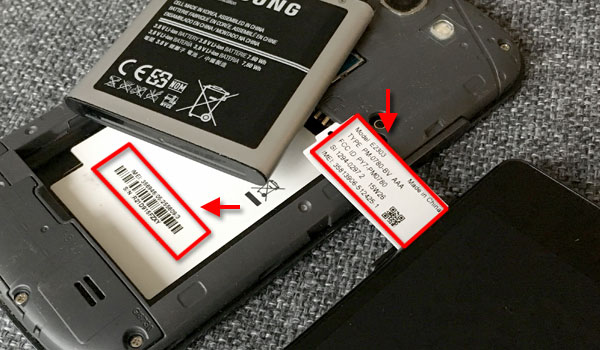 Hitta IMEI-nummer - Samsung - Sony - Batteri - Micro SD