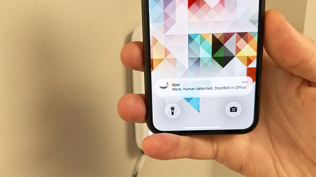 Ajax DoorBell - Upptäckt objekt
