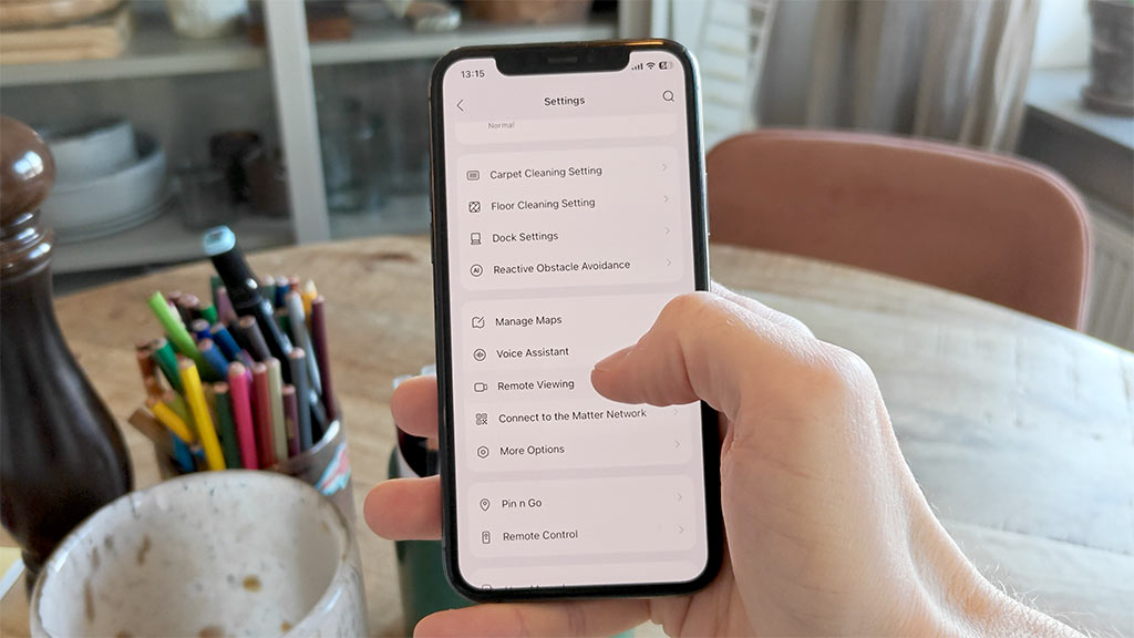Saros 10R - App - Inställningar